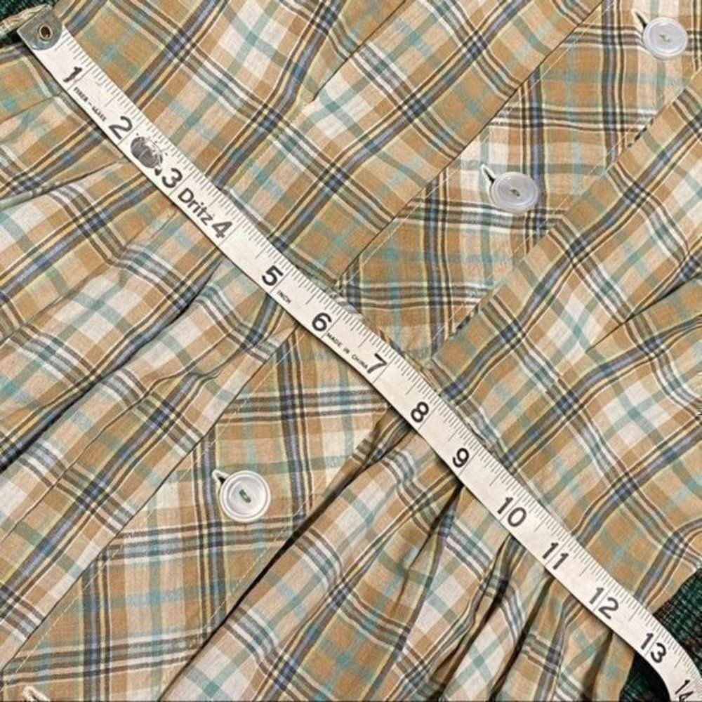 1940s Vintage cotton plaid‎ dress - Picture 6 of 8
